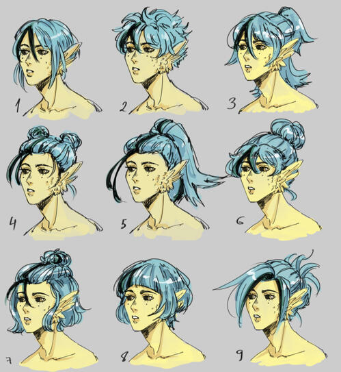 Mirazh Sinta hairstyle variants