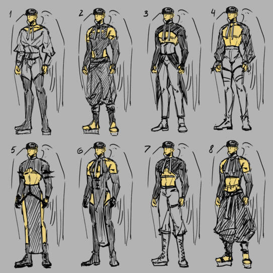 The Golden Hunters uniform variants